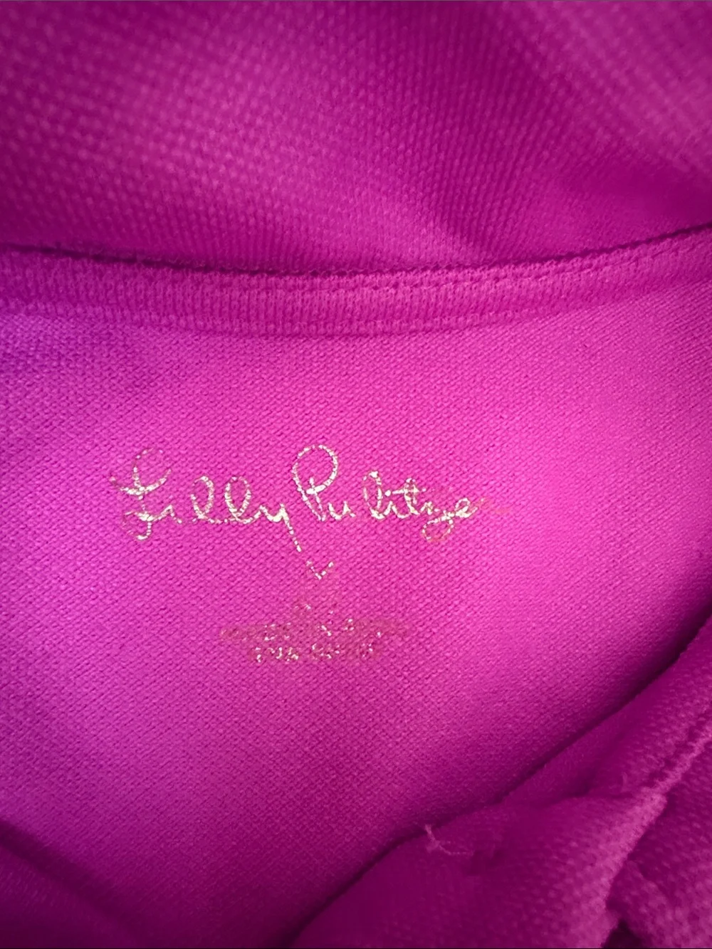 Lilly Pulitzer Girls' Polo Shirt - Bright Magenta